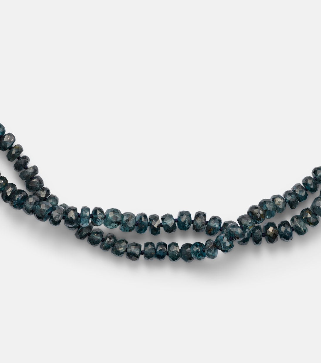 Beaded necklace with kyanites | Ileana Makri