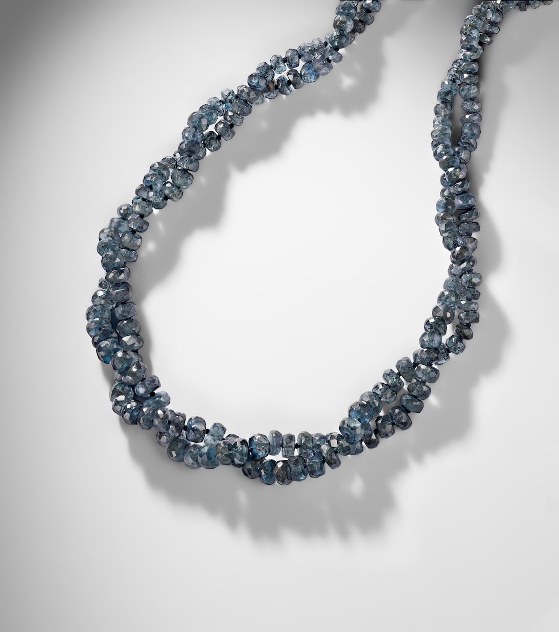 Beaded necklace with kyanites | Ileana Makri