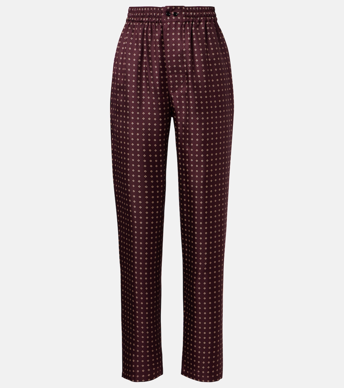 Printed silk satin pajama pants | Saint Laurent