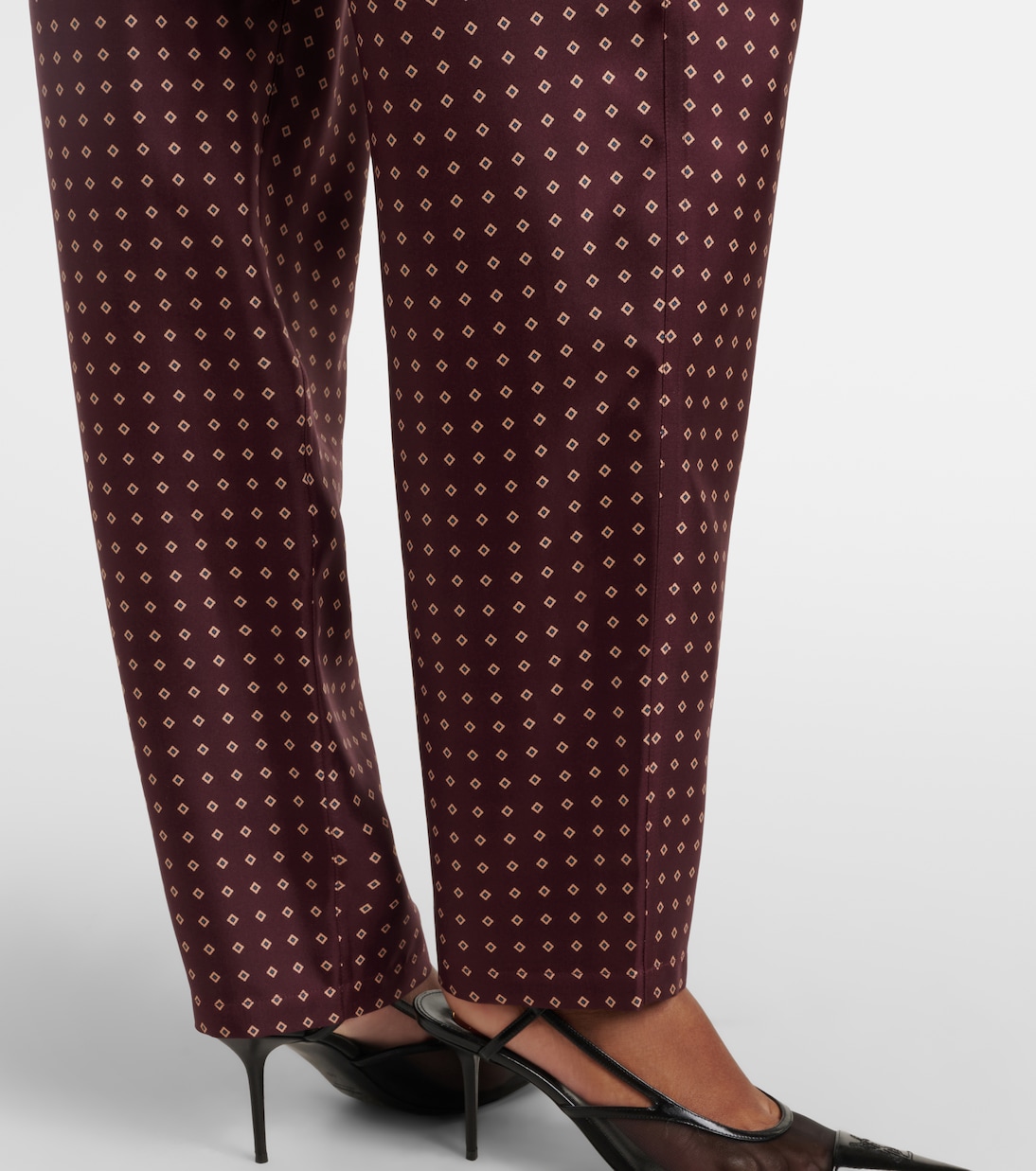 Printed silk satin pajama pants | Saint Laurent