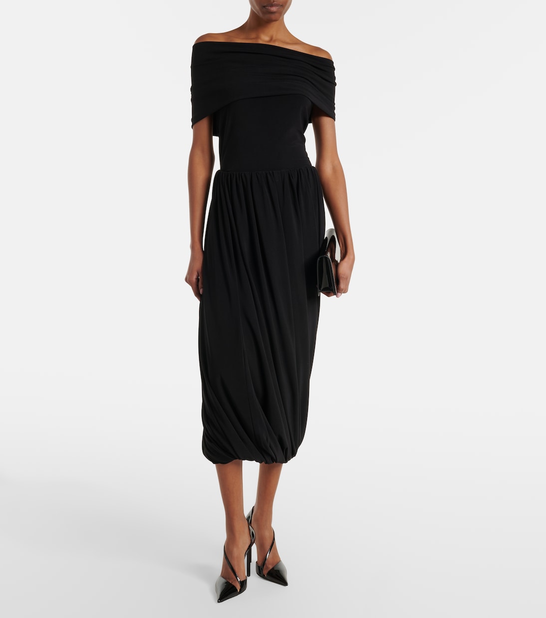 Midirock aus Jersey | Norma Kamali