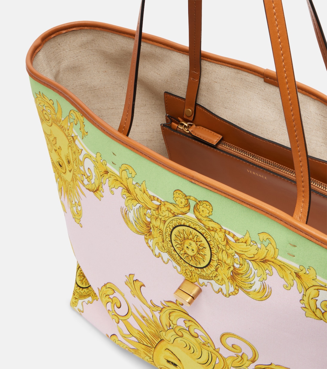 Large printed canvas tote bag | Versace