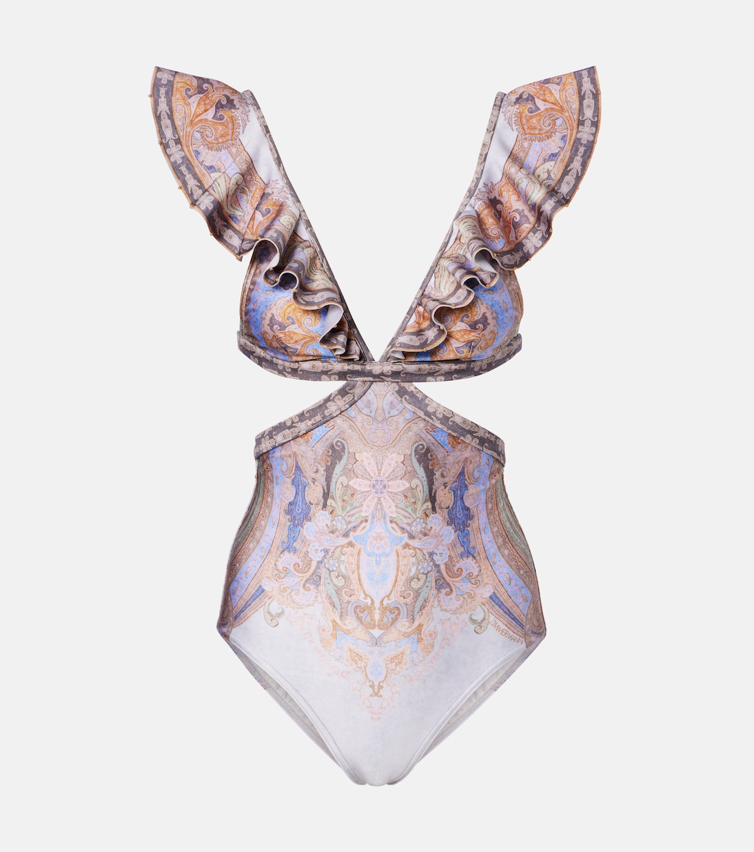 Como cutout printed swimsuit | Zimmermann
