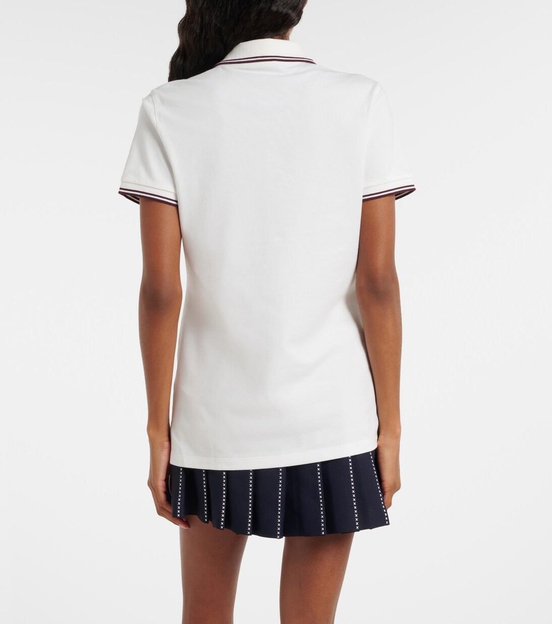 Cotton-blend piqué polo shirt | Tory Burch