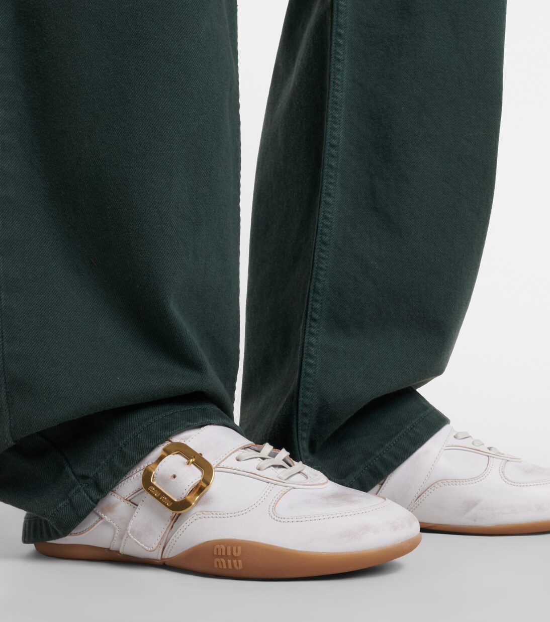 Gymnasium leather sneakers | Miu Miu