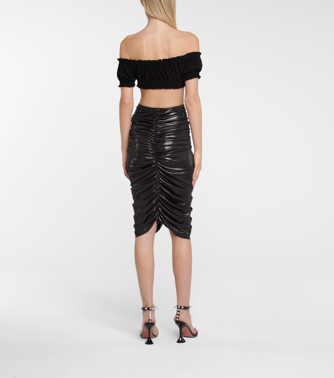 Top Jose raccourci à encolure bardot | Norma Kamali