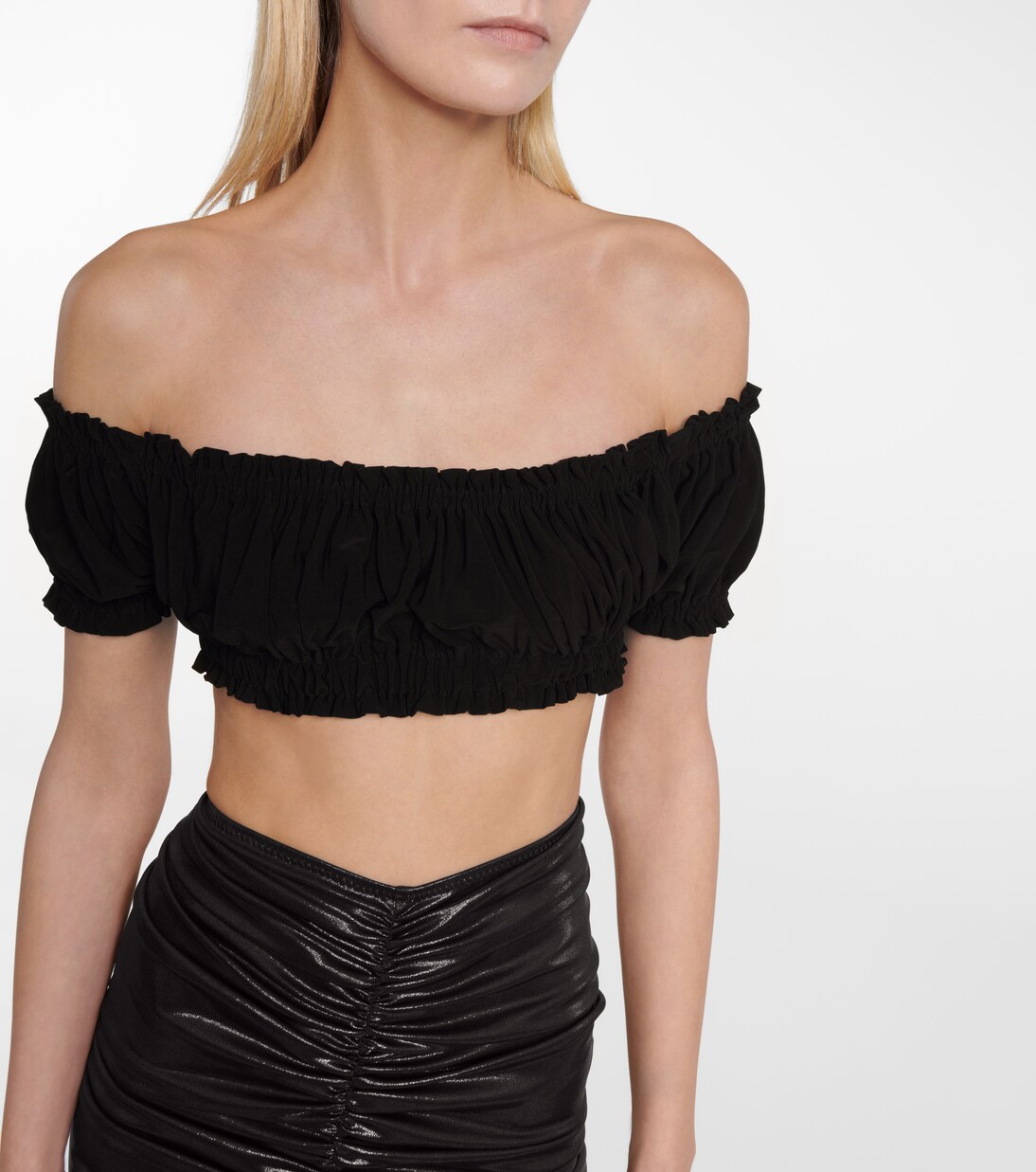 Top Jose raccourci à encolure bardot | Norma Kamali