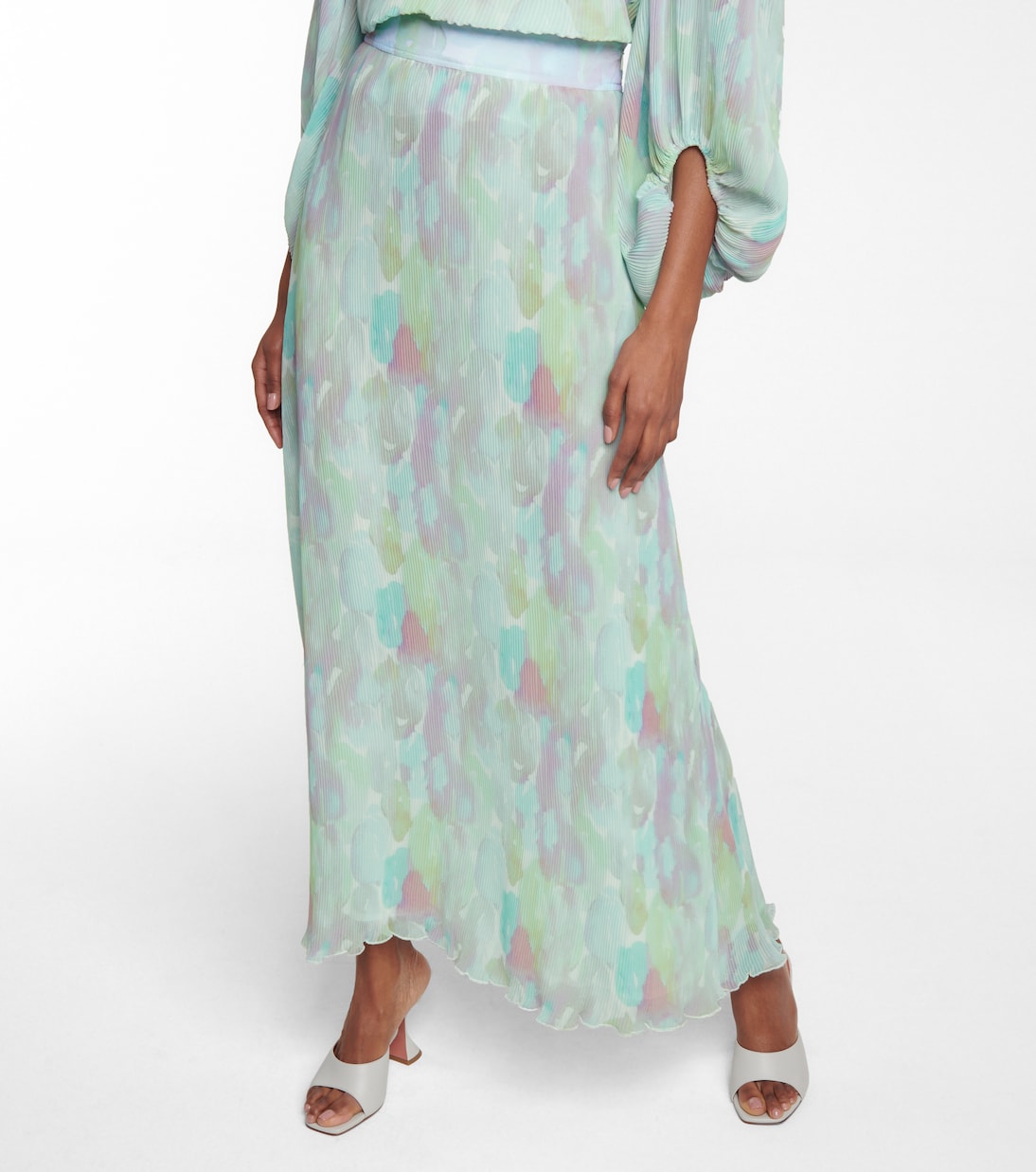 Pleated maxi skirt | Ganni