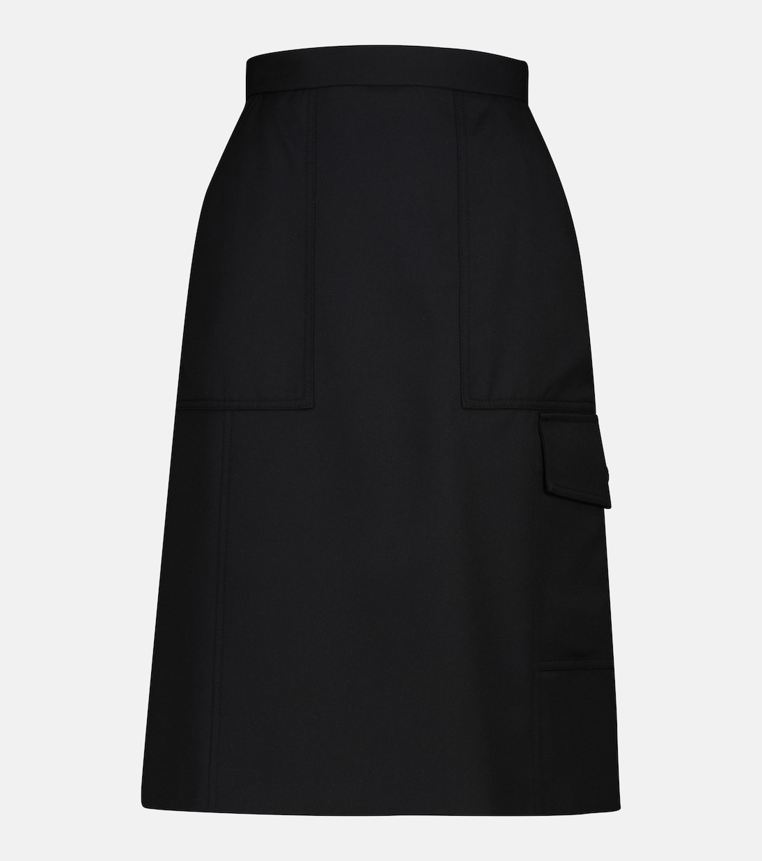 High-rise A-line midi skirt | Moncler