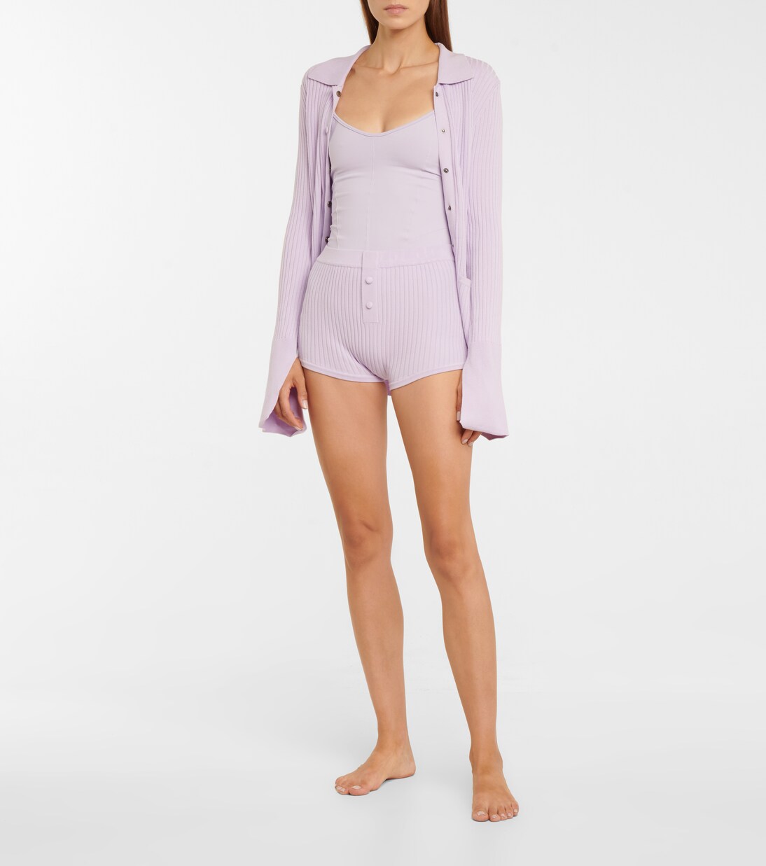 Shorts aus Rippstrick | Live The Process