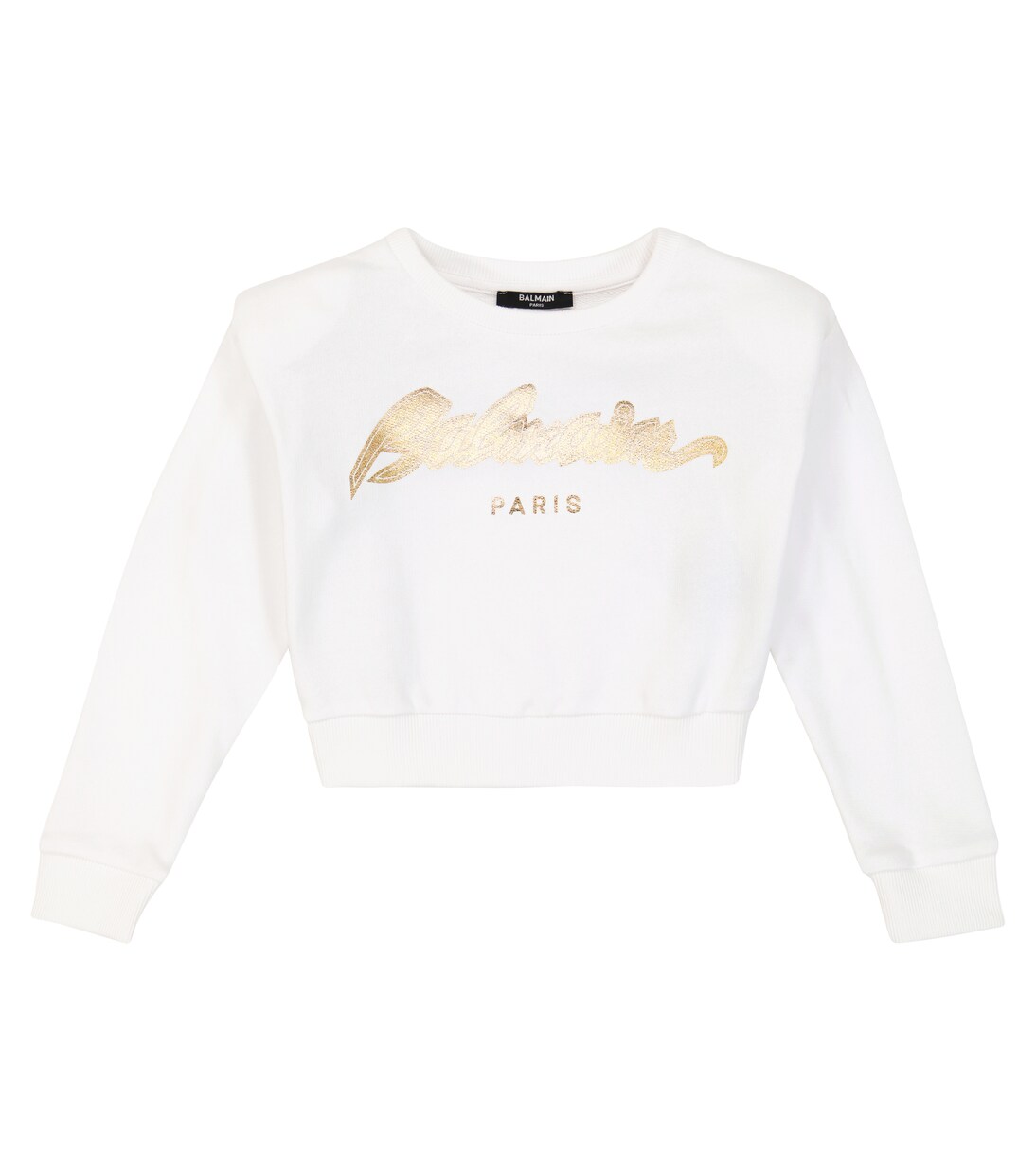 Sweat-shirt en coton à logo | Balmain Kids