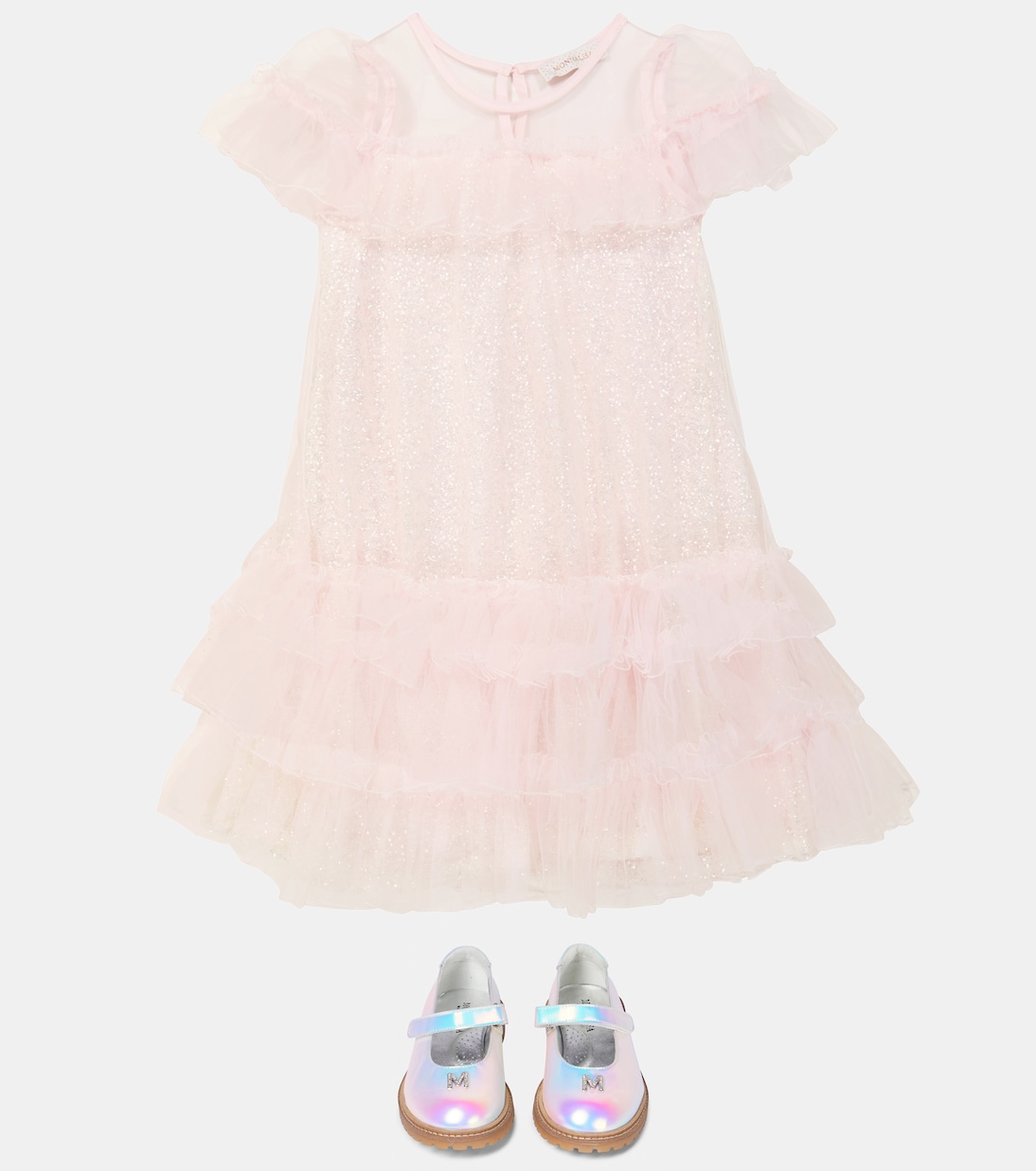 Robe en tulle à ornements | Monnalisa