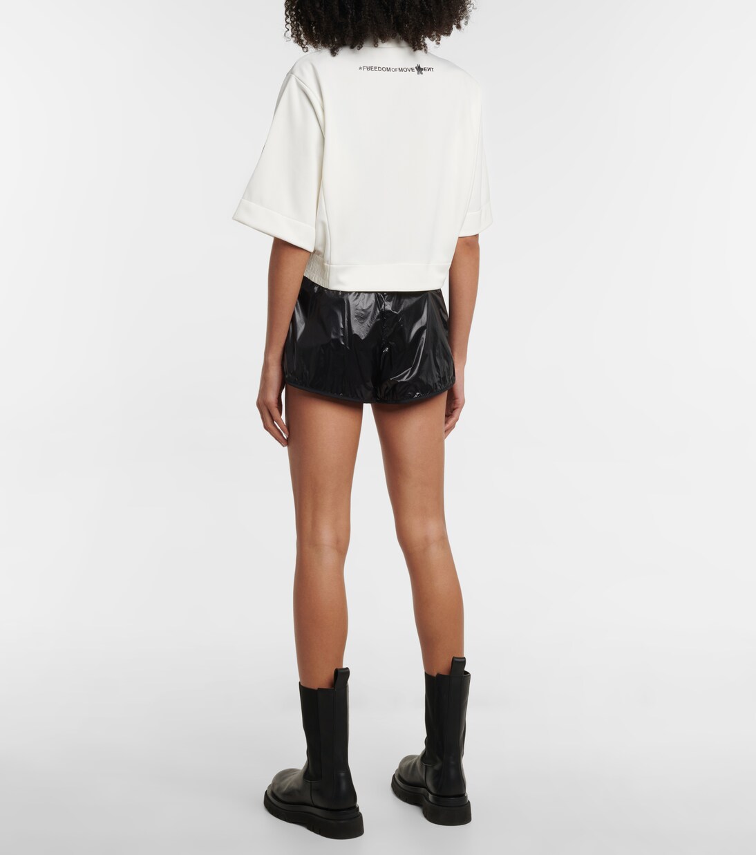 Printed cropped T-shirt | Moncler Grenoble