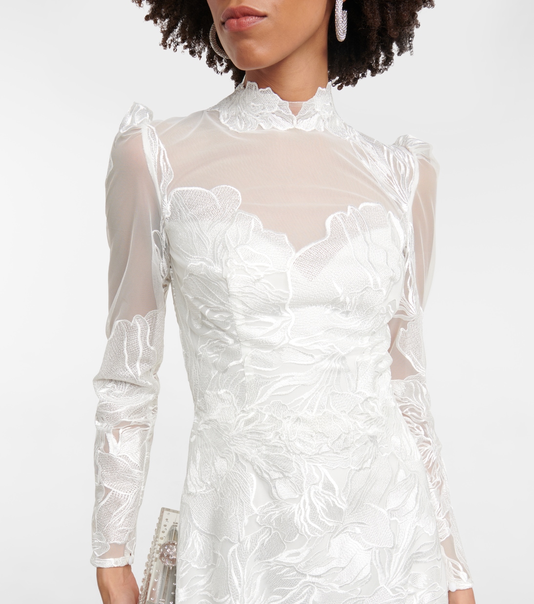 Bestickte Robe | Costarellos