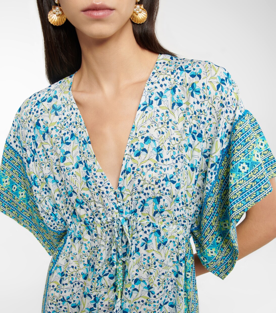 Robe longue à fleurs | Poupette St Barth