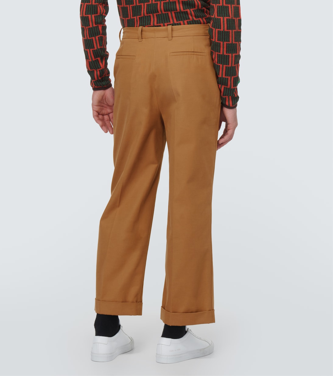 Dusk pleated cotton and cashmere pants | Wales Bonner