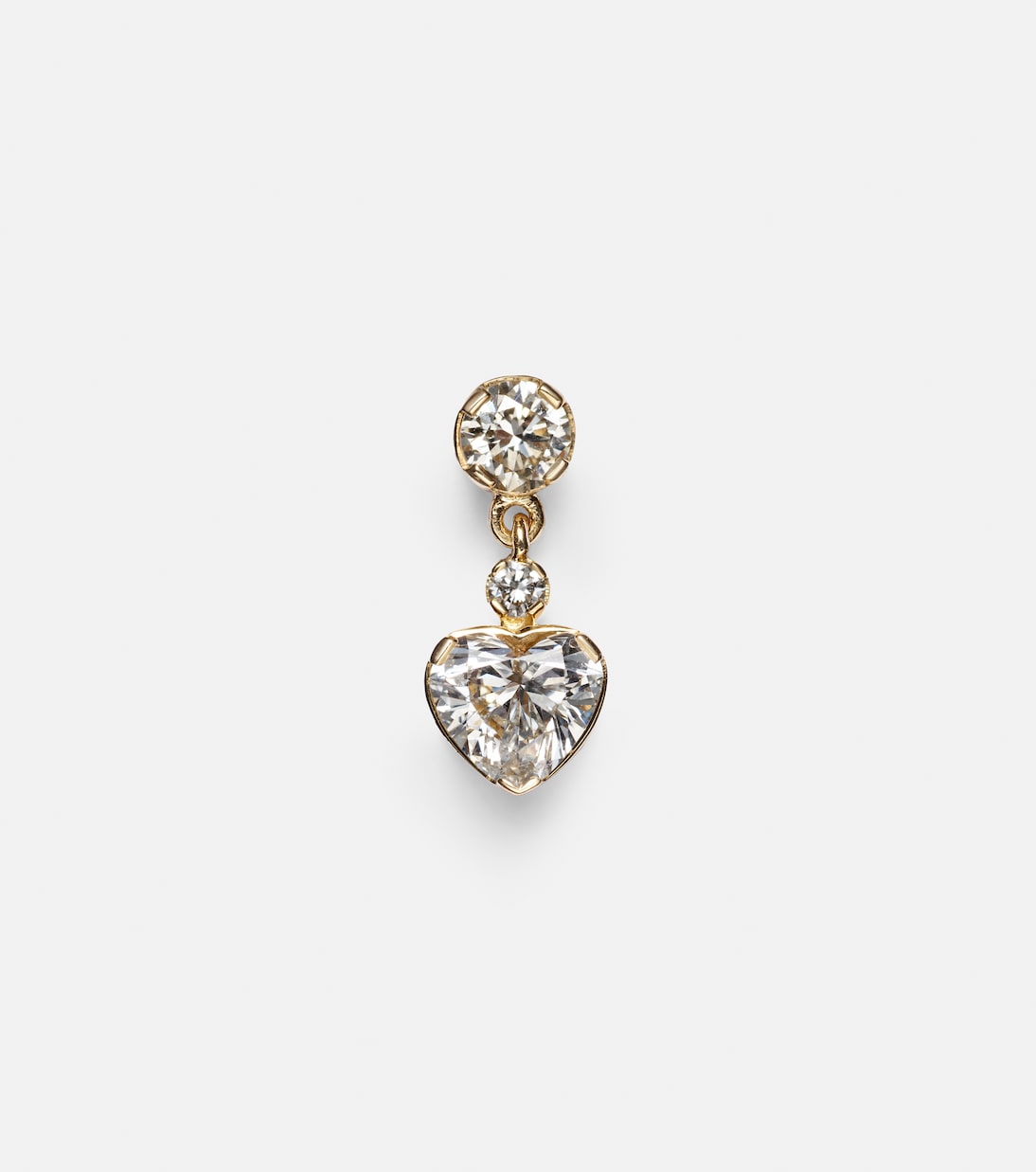 Chambre Diamant 18kt yellow gold single earring with diamonds | Sophie Bille Brahe