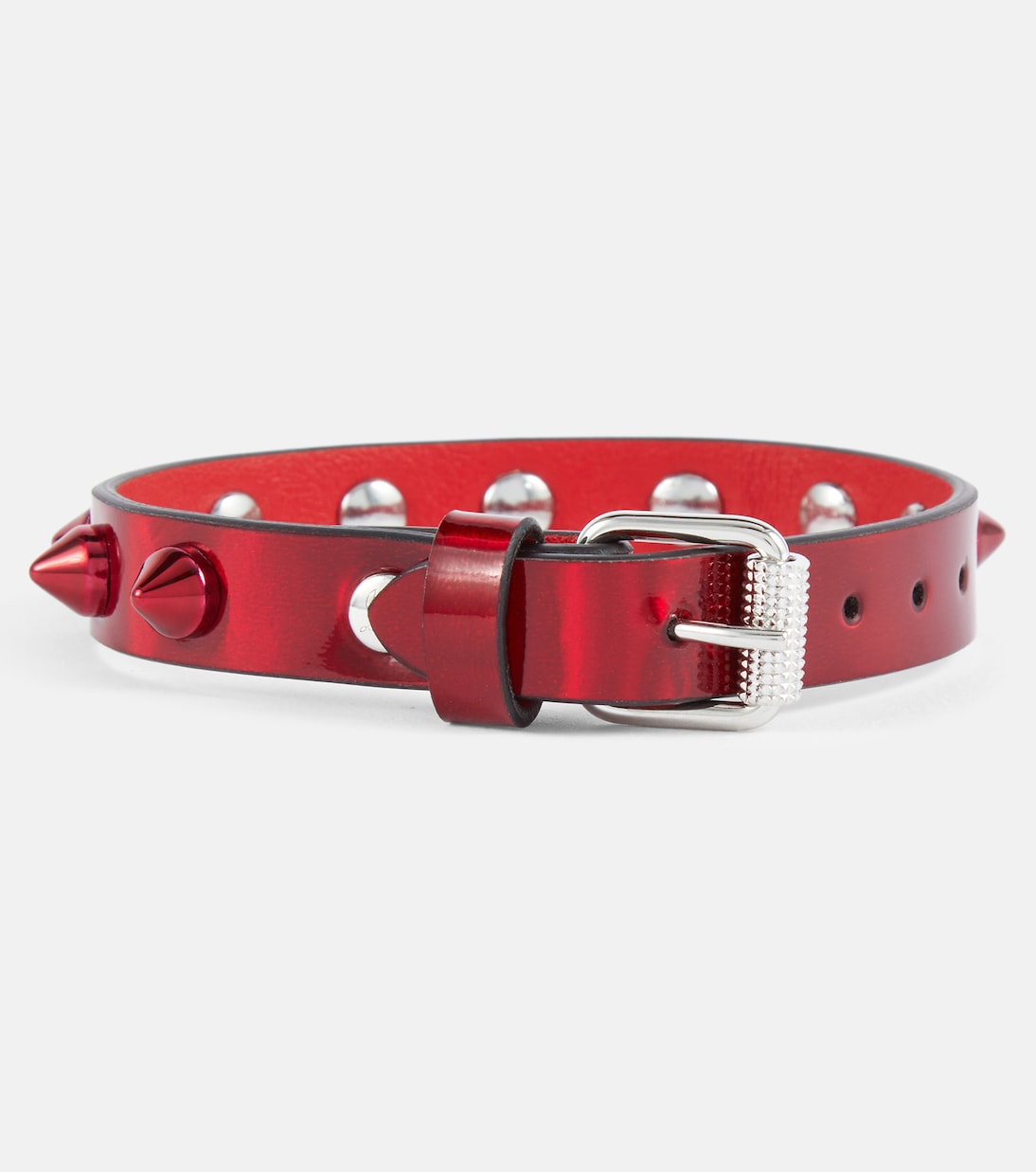 Loubilink embellished leather bracelet | Christian Louboutin