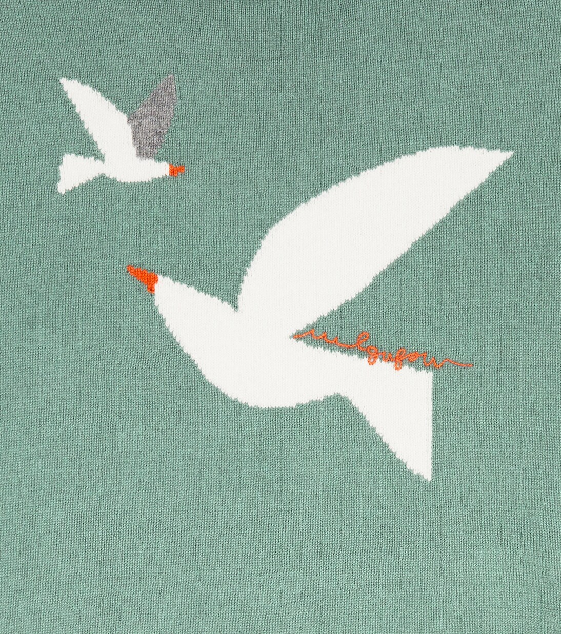 Intarsia cotton sweater | Il Gufo