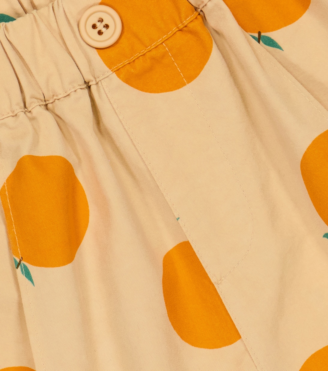 Orange Pintuck shorts | Jellymallow