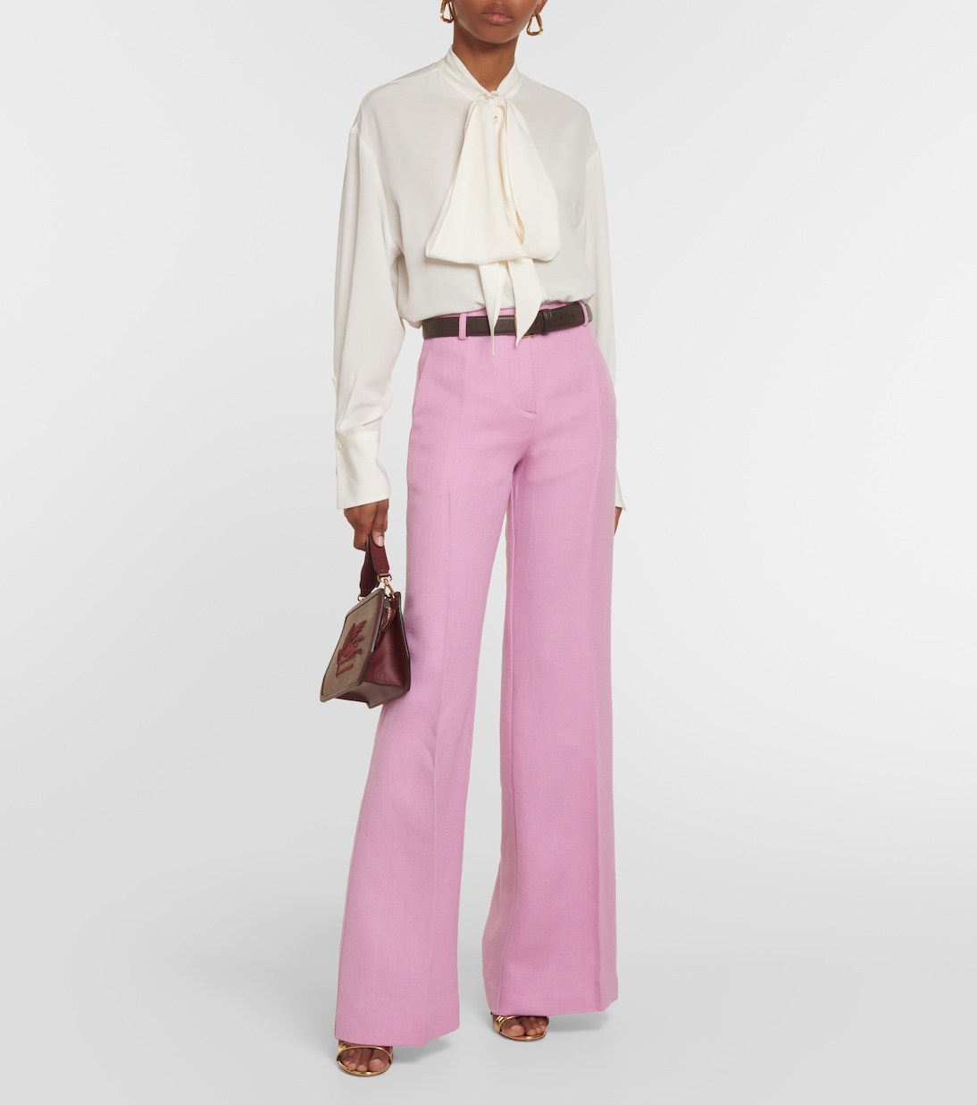 Pantalon ample en laine mélangée | Etro