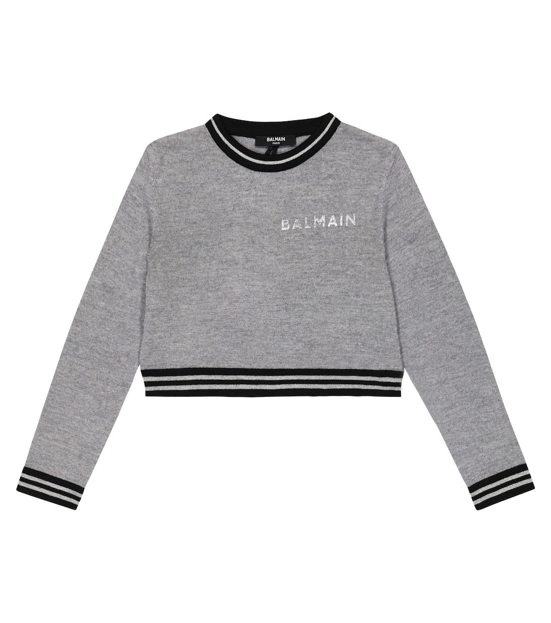 Logo knitted wool sweater | Balmain Kids