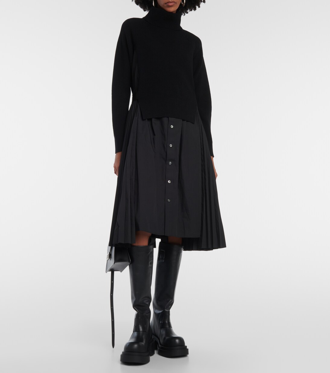 Turtleneck midi dress | Sacai