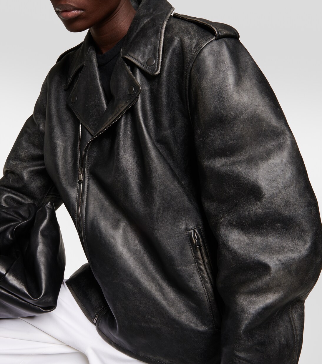 Catilina leather biker jacket | The Row