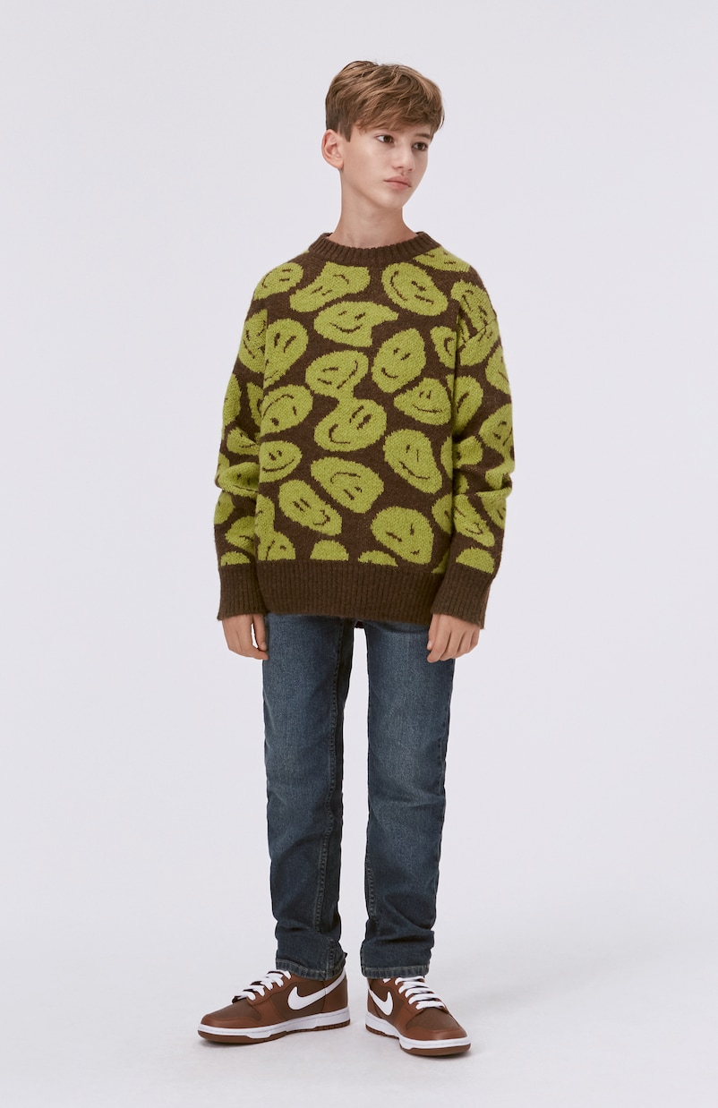 Bello intarsia wool-blend sweater | Molo