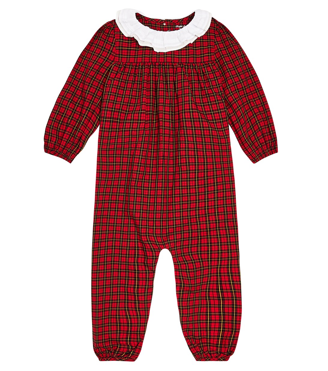 Baby checked cotton playsuit | Polo Ralph Lauren Kids