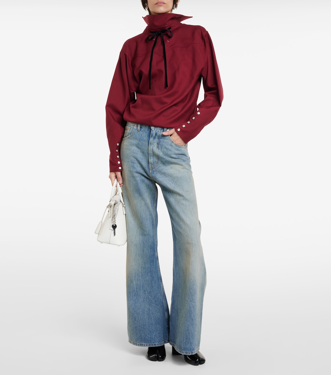 Wendbares Hemd aus Woll-Gabardine | Maison Margiela