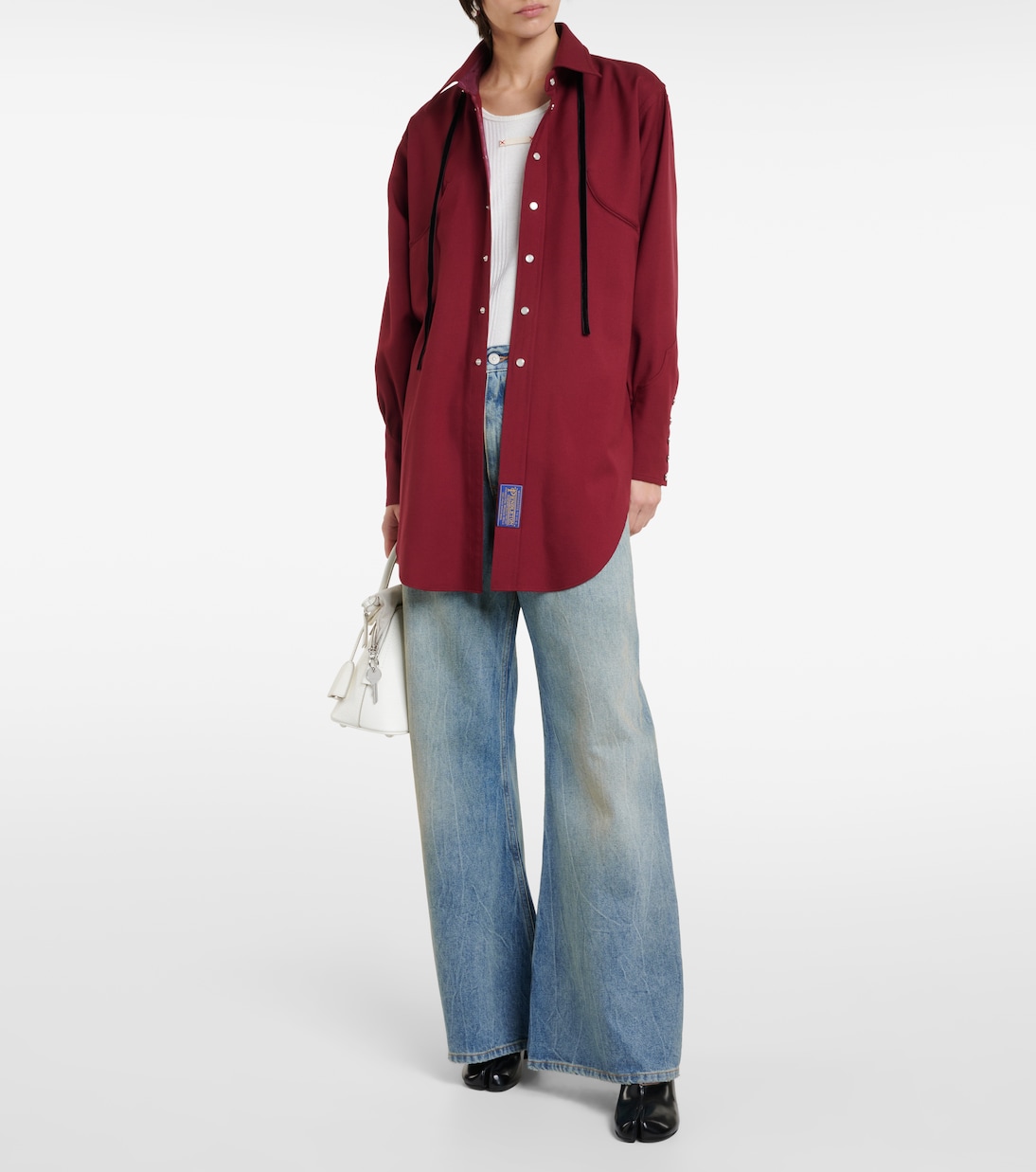 Wendbares Hemd aus Woll-Gabardine | Maison Margiela