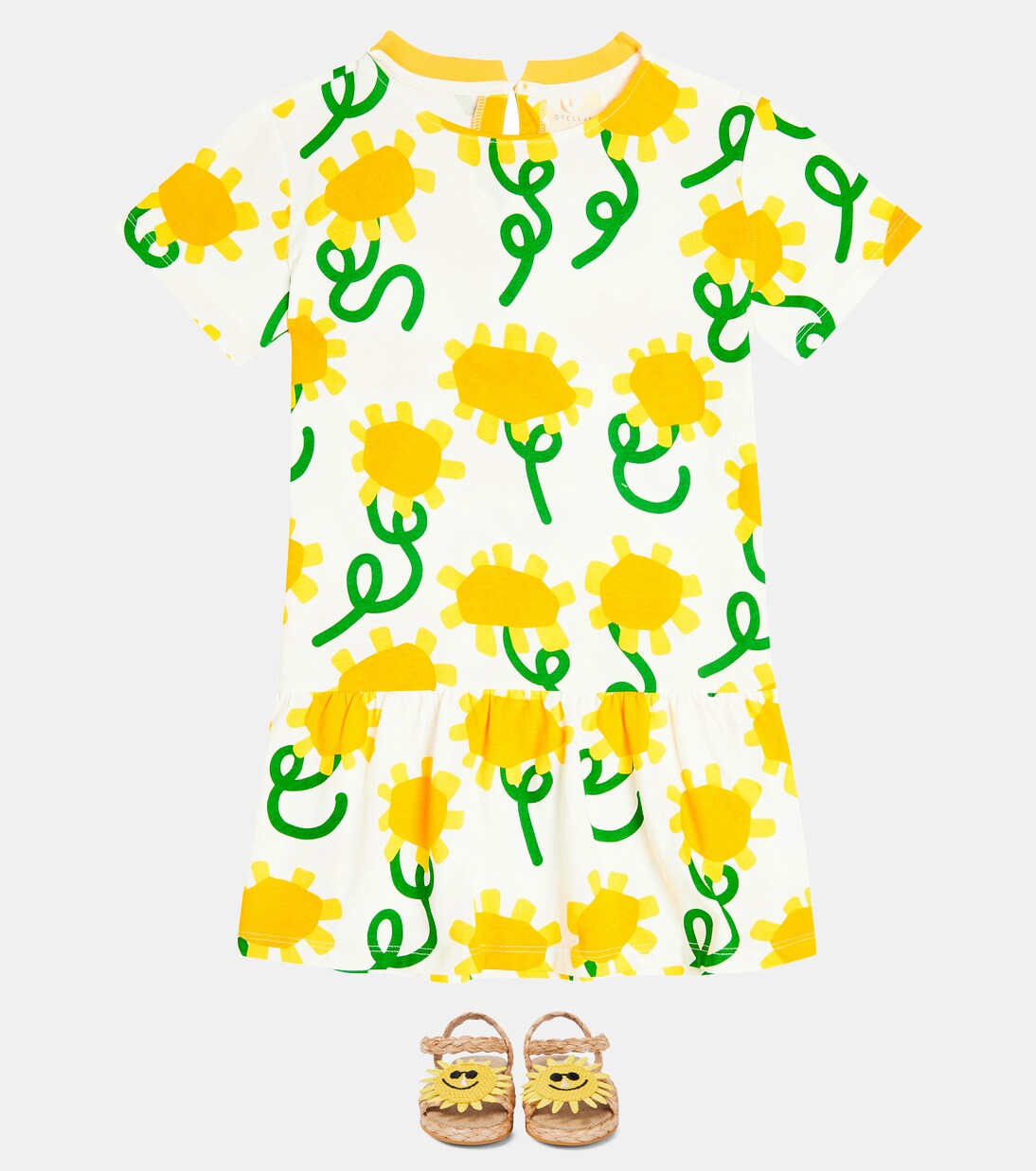 Robe en coton à fleurs | Stella McCartney Kids