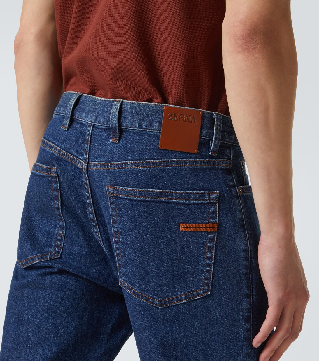 Jean slim Roccia à taille mi-haute | Zegna