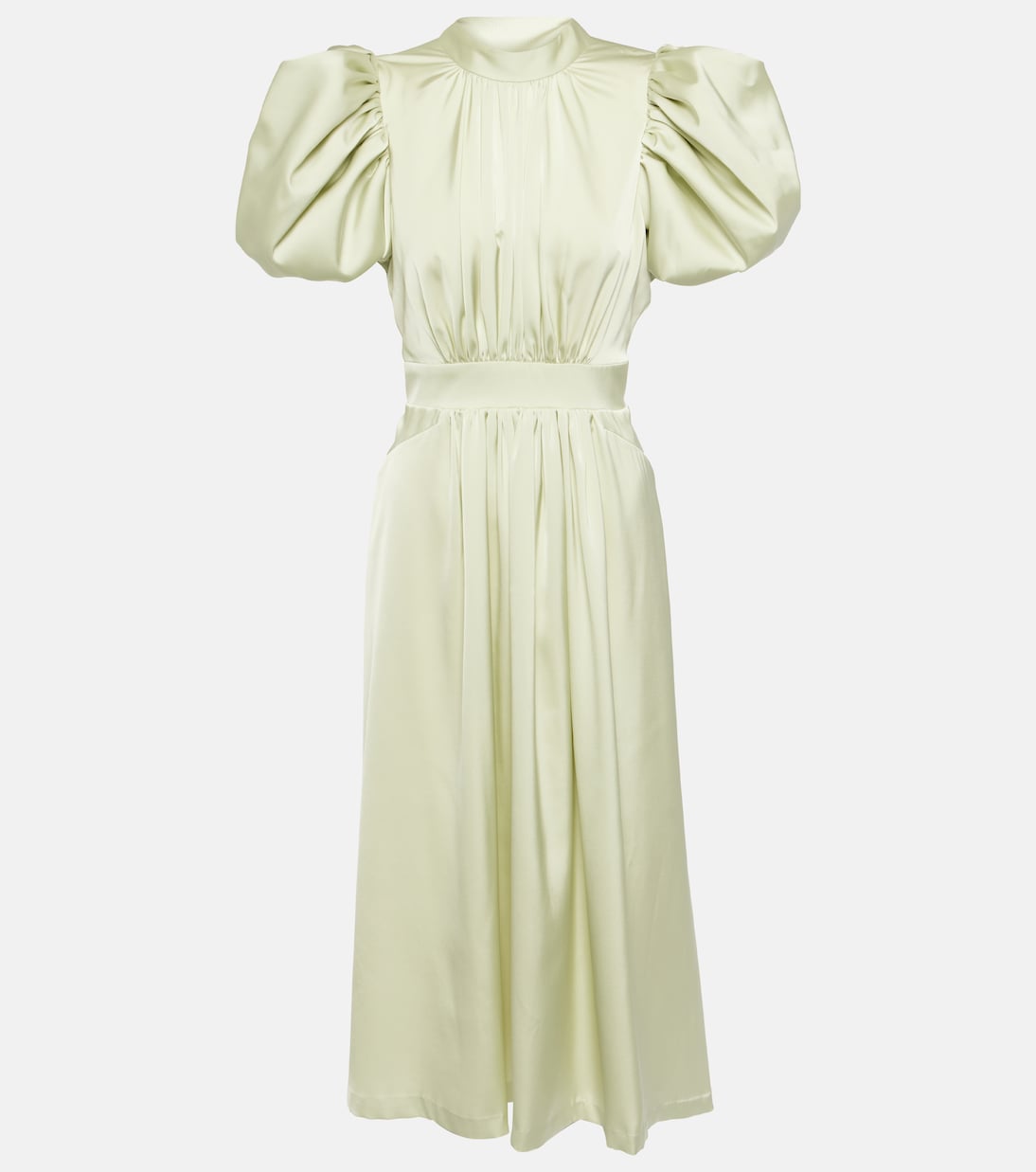 Robe midi en satin | Rotate