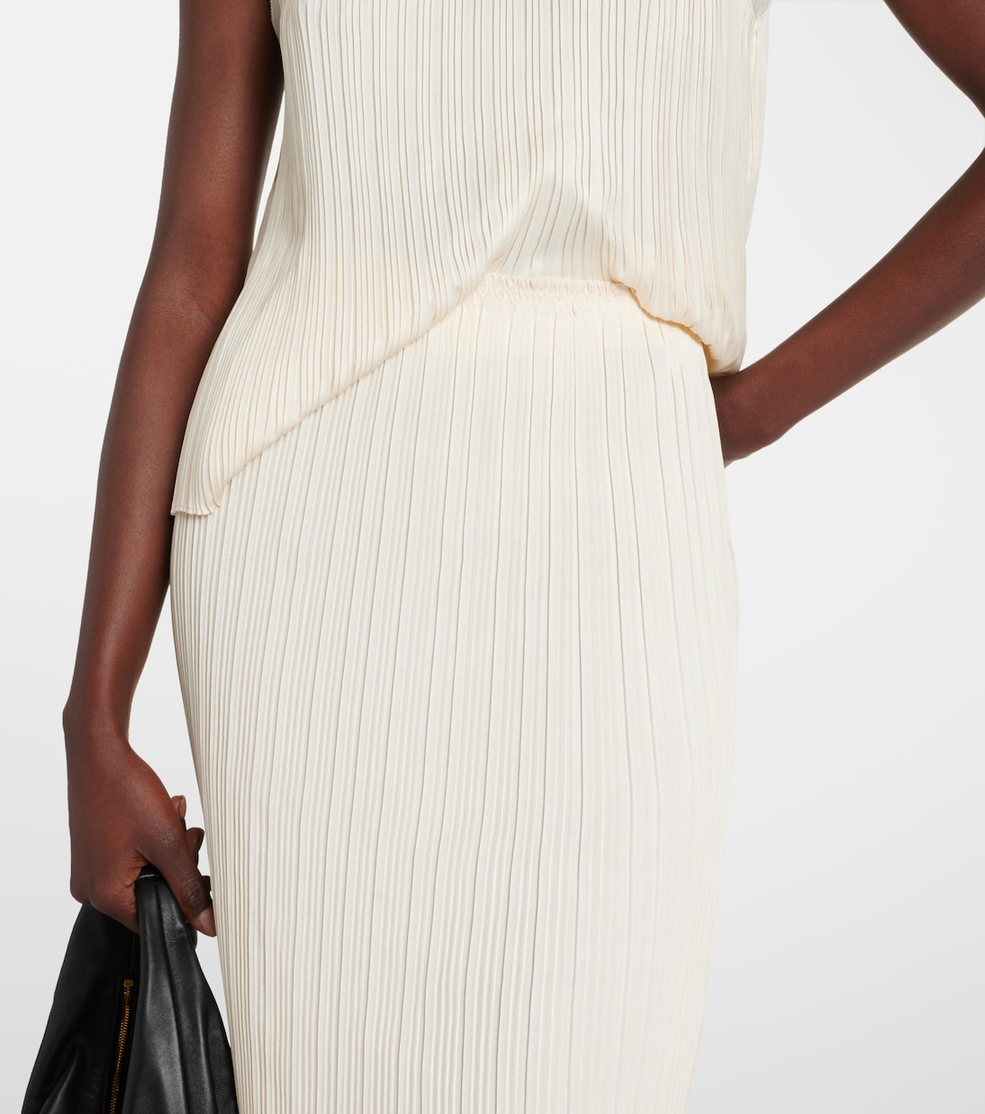 Midirock aus Satin | Vince