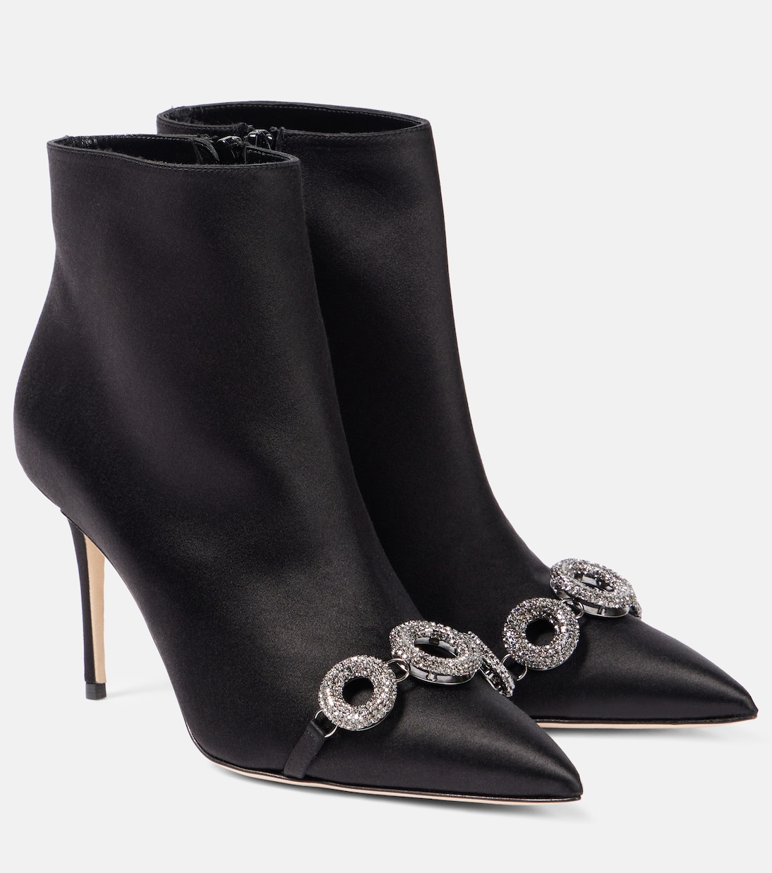 Balvisa embellished satin ankle boots | Manolo Blahnik
