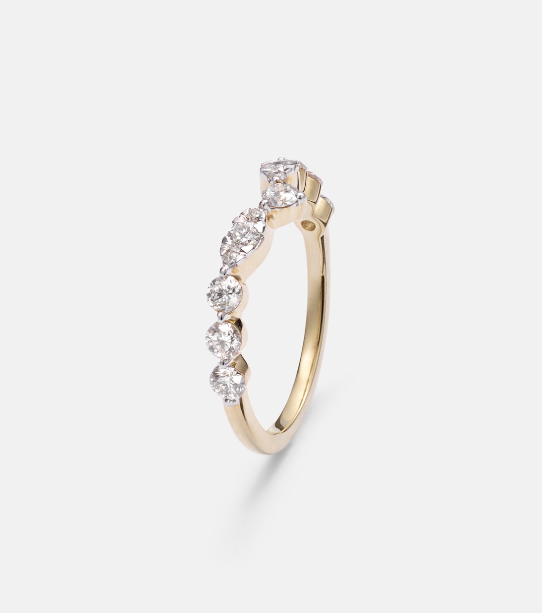 Ring Muse Tiara aus 10kt Gelbgold mit Diamanten | Stone and Strand
