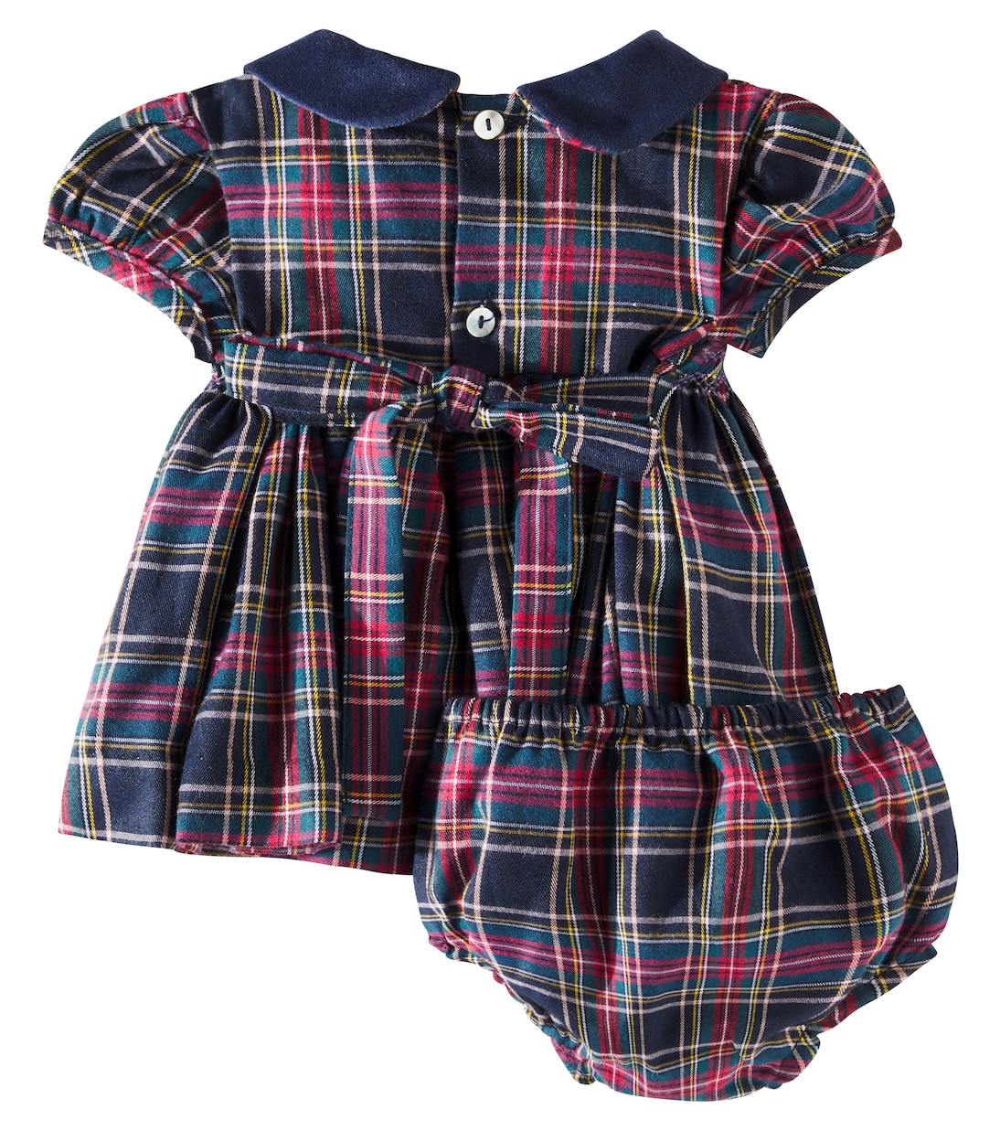 Bébé – Set robe et culotte bloomer Arcadia en coton | La Coqueta