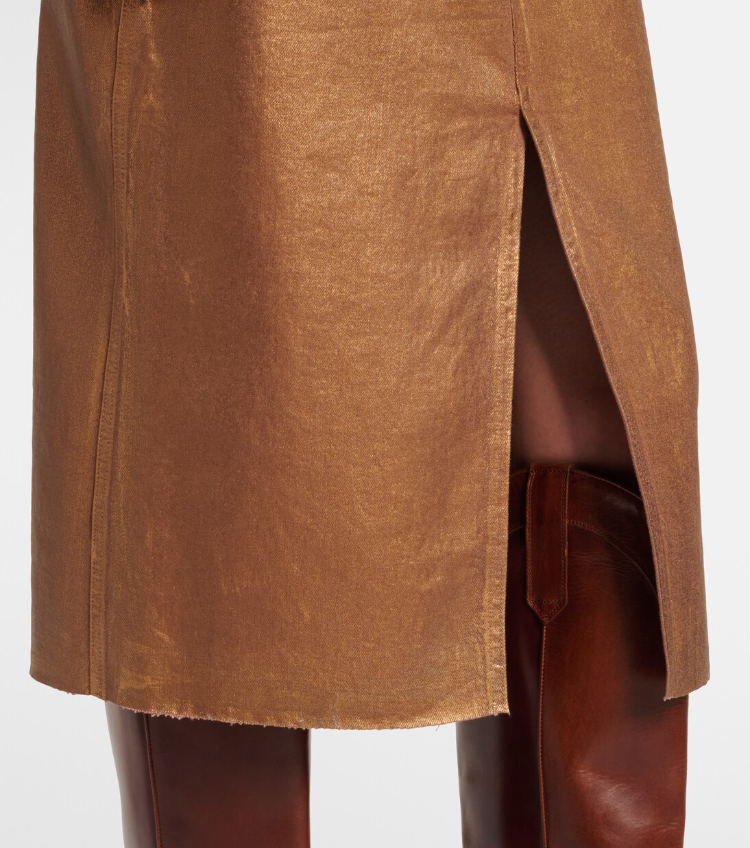 Falda midi Victoria de denim | Veronica Beard