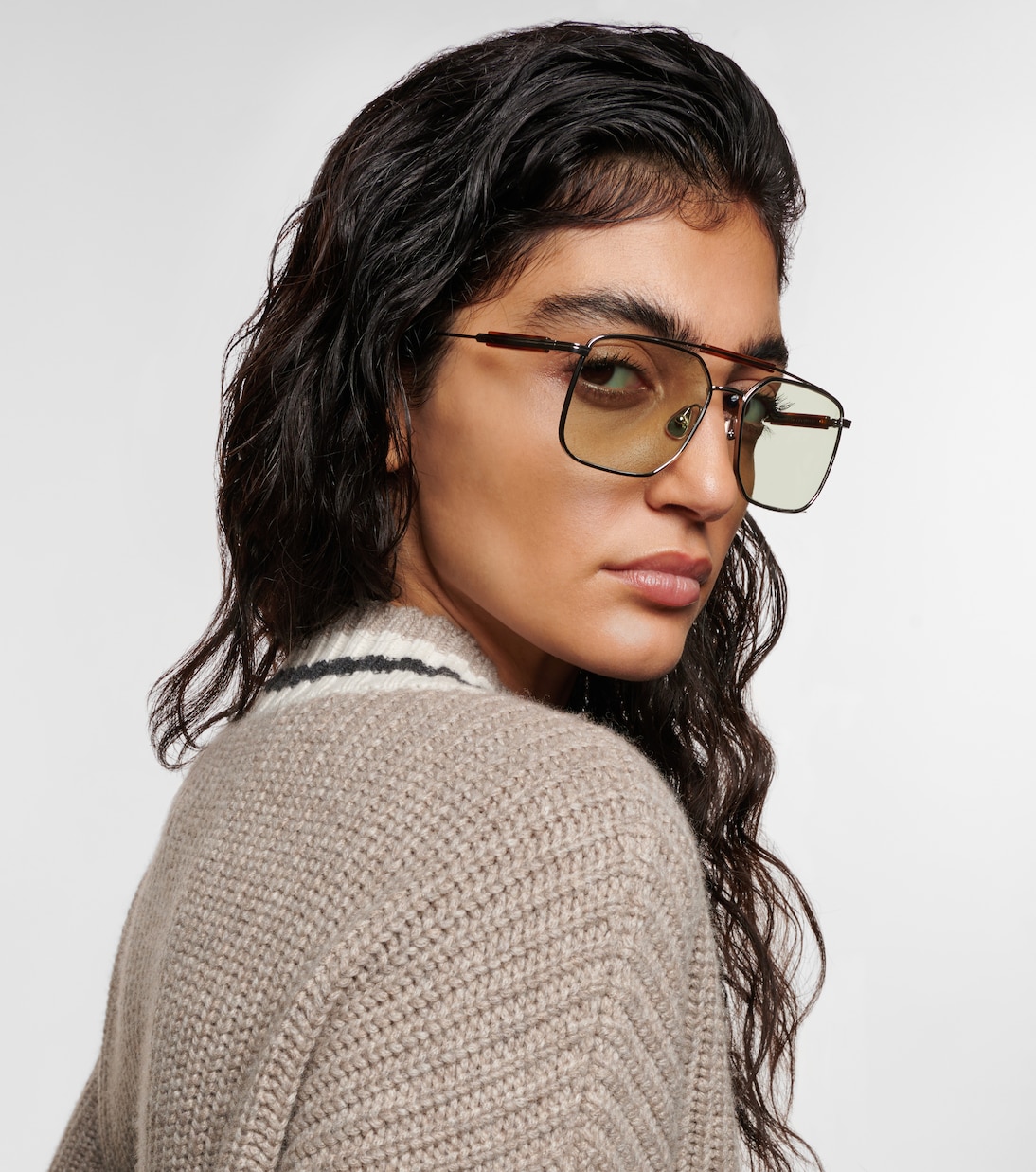 Sartorial Sunset square sunglasses | Brunello Cucinelli