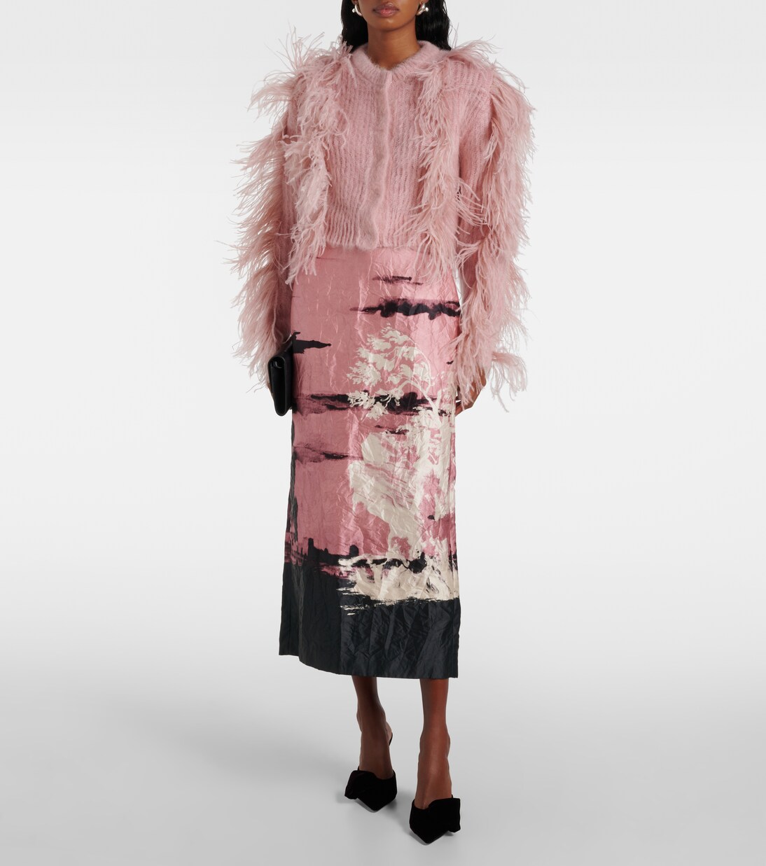 85 bow-detail velvet mules | Gianvito Rossi