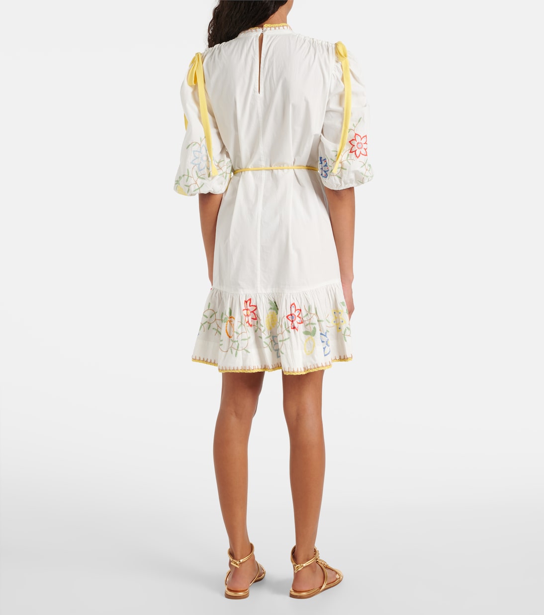 Robe brodée en coton | Alémais
