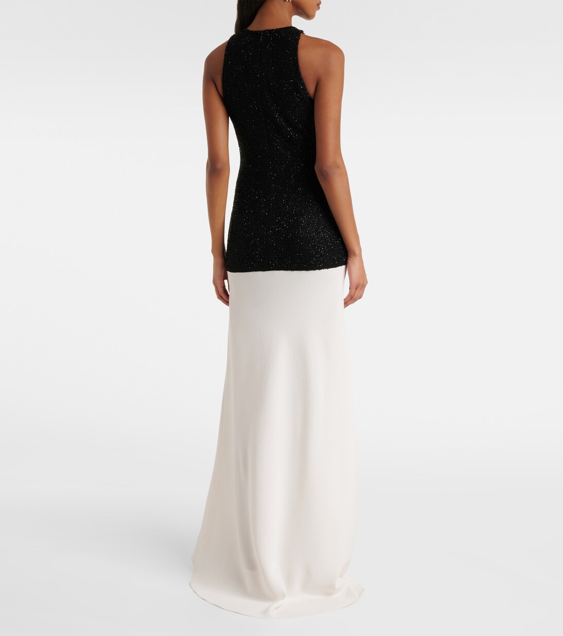 Verzierte Robe Gabrielle aus Crêpe  | Staud