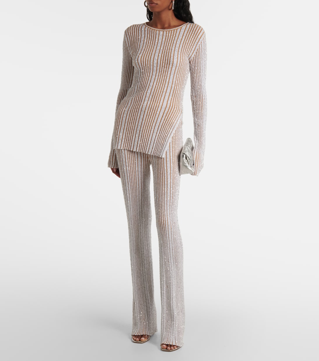 Top aus Häkelstrick mit Pailletten | Missoni