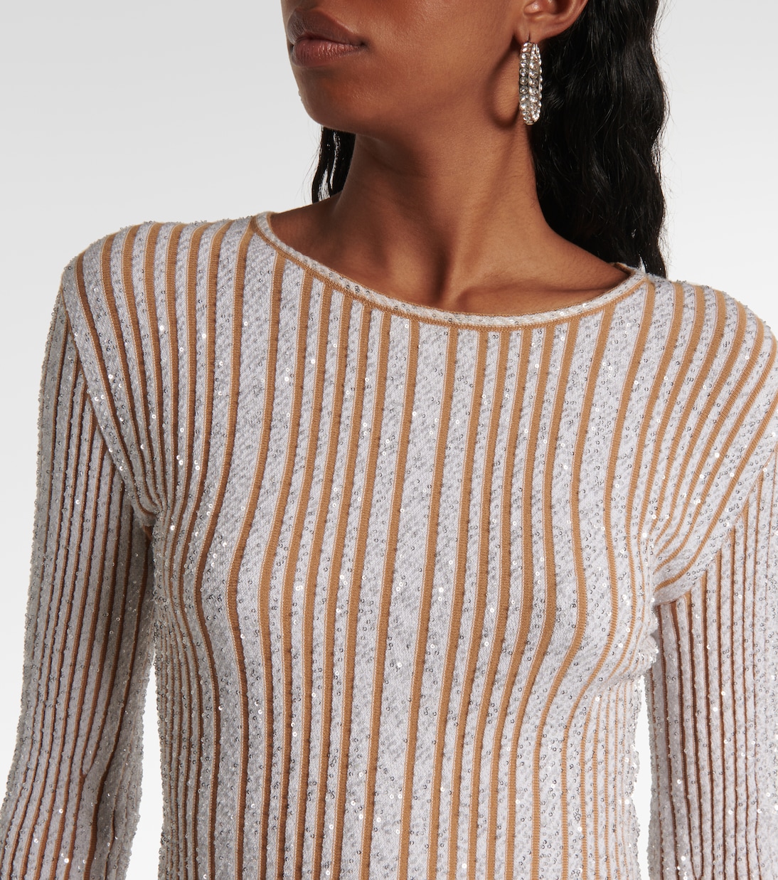 Top aus Häkelstrick mit Pailletten | Missoni