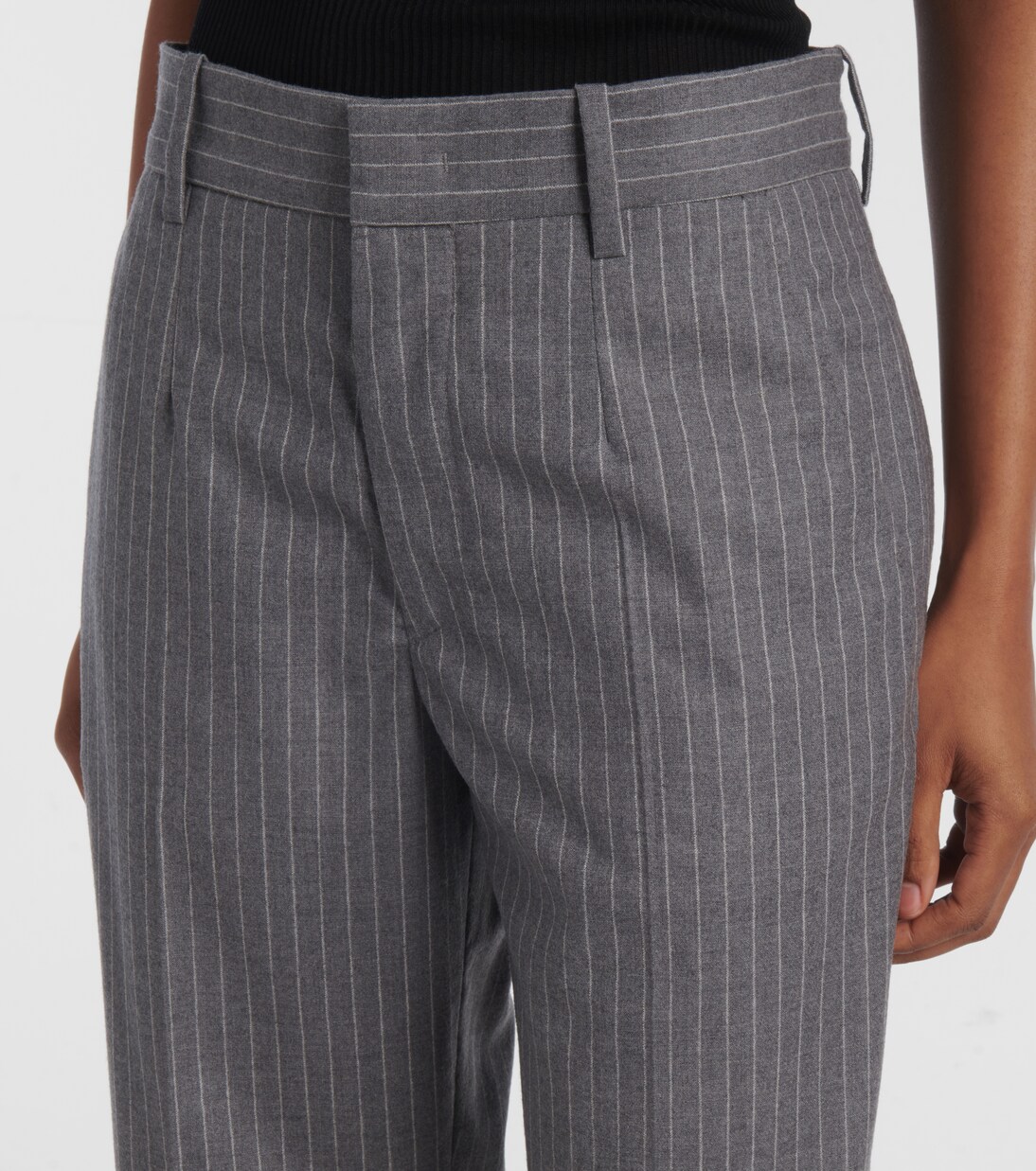 Pantalones tapered Ritana de lana a rayas | Isabel Marant