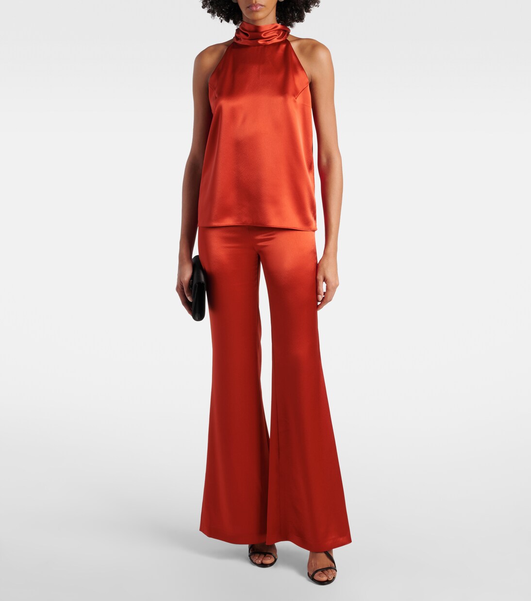 Pantalones anchos Atruvia de satén | Galvan