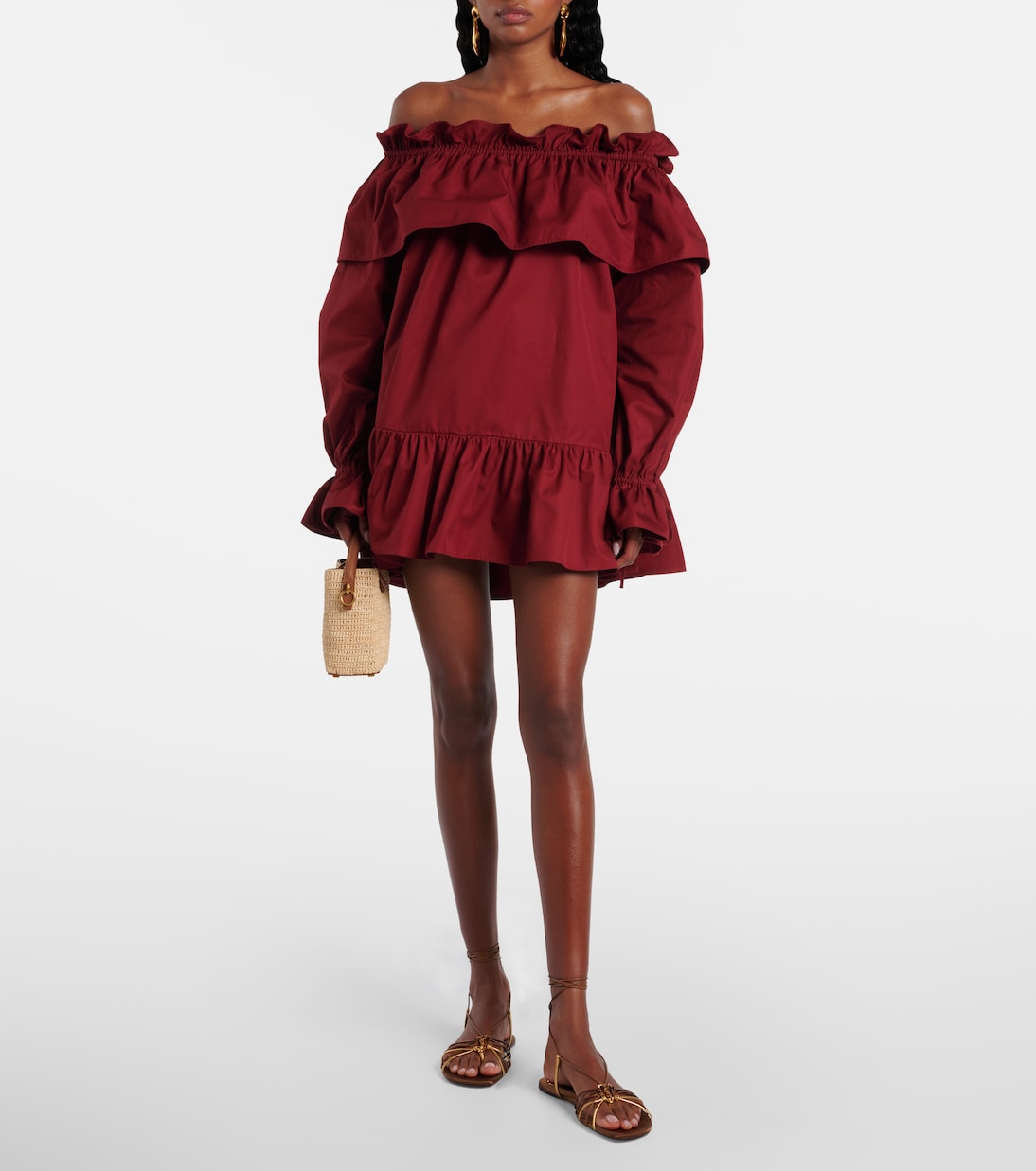 صندل من الجلد Babylone Cassandre | Saint Laurent