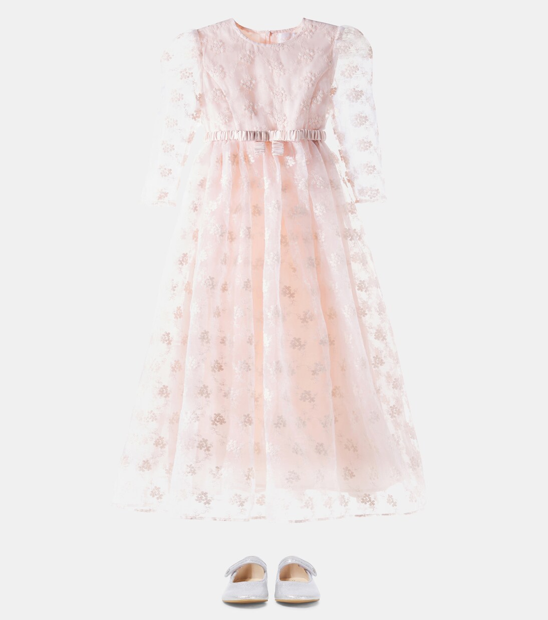 Floral embroidered organza dress | Petite Amalie  